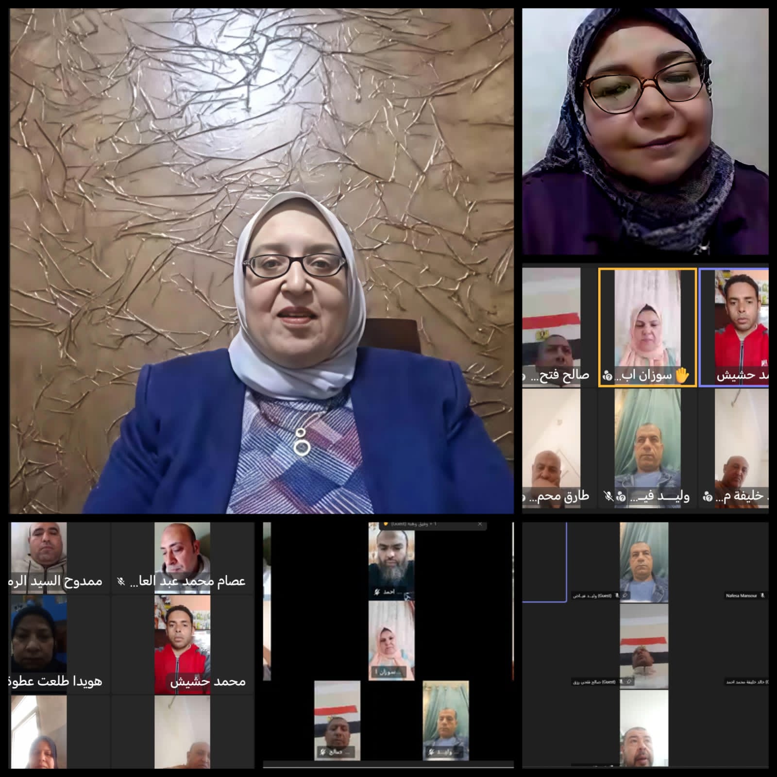 برنامج عمل الحكومة وإجراءات العمل في المكتبات على طاولة مديري المواقع الثقافية